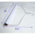 White Drapery Hanger-18" ( inc tube 500pcs,2 box)